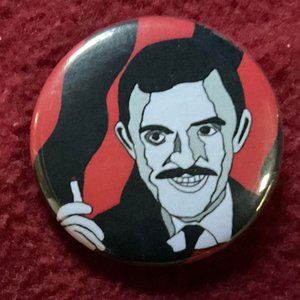 Gomez Addams button - 1.5" size